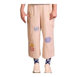 Kina And Tam Explorer Wide Leg Cropped Pants New With Tags